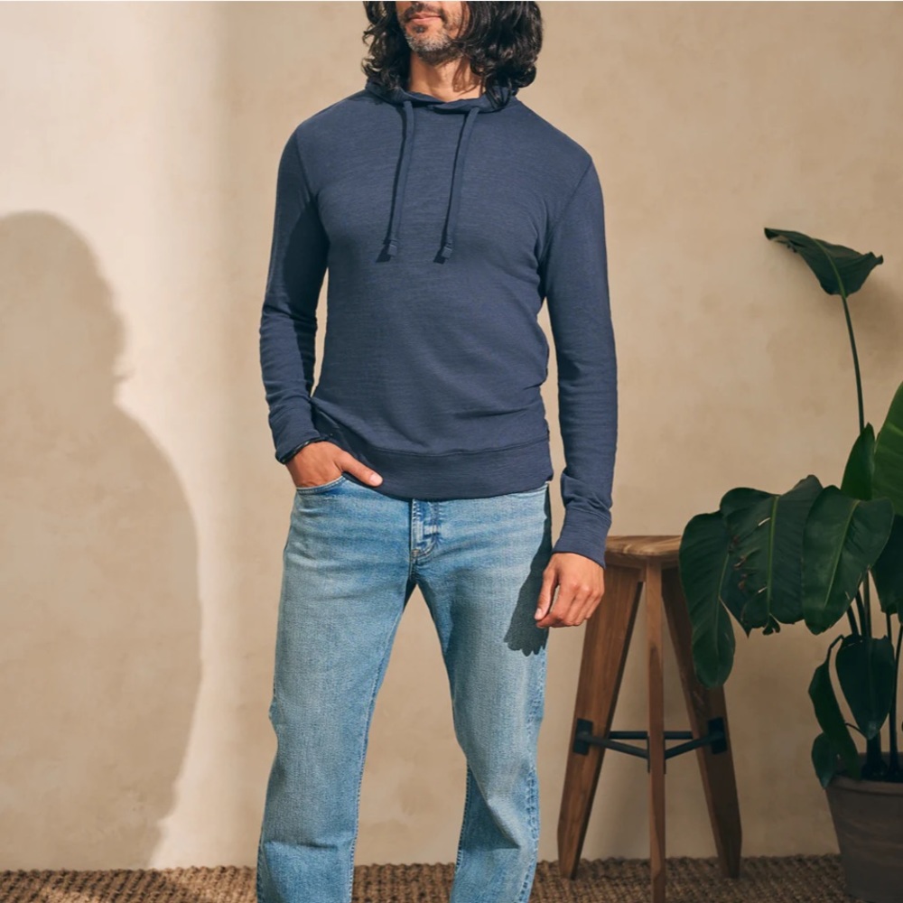 Faherty | Sun Washed Slub Hoodie - Picture 10 of 11